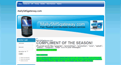 Desktop Screenshot of mallysmsgateway.com